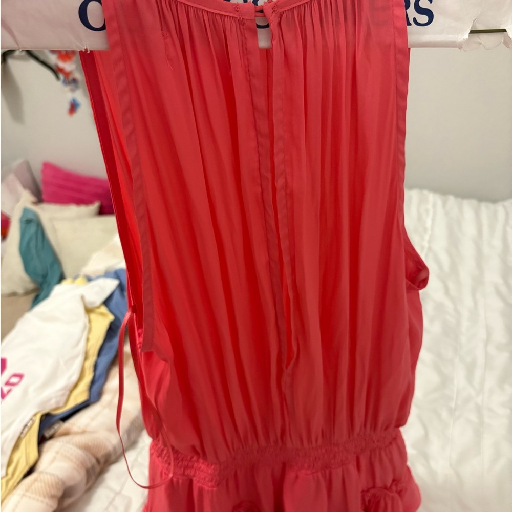 Chic Pink Ruffled Dress - Picture 2 of 3